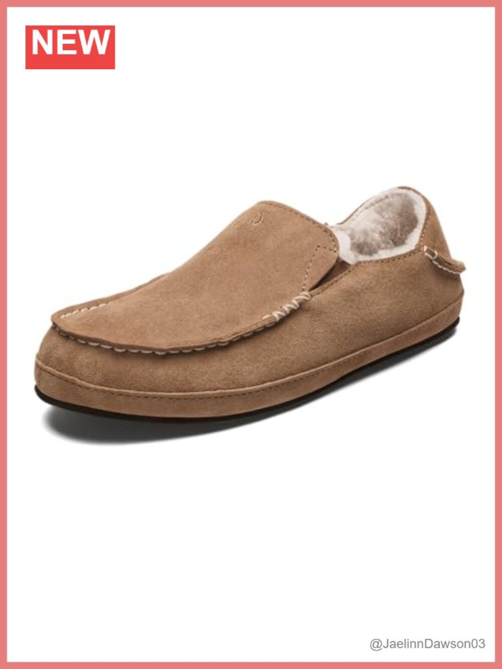 Genuine Shearling Lined Nubuck Leather Women's Slippers with Drop-In Heel